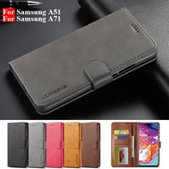 Samsung A51 A71 Case Leather Vintage Phone Case Flip Wallet Cover