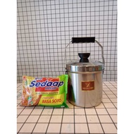 Yoshikawa 2-Tier Stainless Steel Pot 12cm Jinlong Pot FR3202