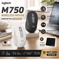 Logitech M750 Signature Wireless Mouse SilentTouch SmartWheel Bluetooth Logi Bolt 4000 DPI