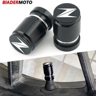 ☌❃ Motorcycle Tire Valve Air Port Stem Cover Cap Plug CNC Aluminum Accessories For KAWASAKI New Z400 Z900 Z1000 Z800 Z750 Z650 ZX6R