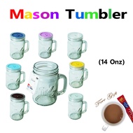 🇰🇷🥤 [MAISON] 14 Onz Drink Jar M1 (Pink, Classic Blue, Aqua, Mint, Purple, Glacier Gray, Chocolate, Transparency)