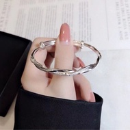 ●♤❀  Silver9999Silver Female KoreanExplosion NewValentines Dayfor GirlfriendSilver Bracelet