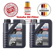 Liqui Moly Engine Oil Semi Synthetic 10w40 / 15w50 Liqui Moly 4T Minyak Hitam