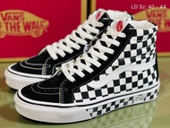 รองเท้าผ้าใบชาย Van- Sk8-Hi BMX Sz.40-44 Eu มี 7 สี พร้อมกล่อง ผ้าแคนวาส ทรงคลาสสิค ใส่สบาย ลายตาราง