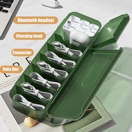 Plastic Box Storage 7 Compartments Jewelry Mobile Phone Charging Cable Multi-Purpose And Portable Fr