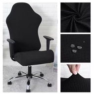 Gaming Chair Slipcover Stretch Seat Chair Cover for Leather Computer Reclining Racing Ruffled Gamer 