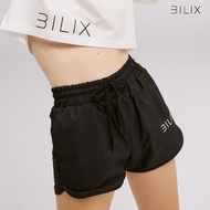 BILIX Shorts (Black) กางเกงขาสั้นออกกำลังกาย เอวยางยืด กระชับสัดส่วน กระเป๋า 2 ข้าง ใส่สบาย