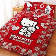 【正版】Hello Kitty kt 40周年紀念版 抱熊 四季涼被 5*6尺