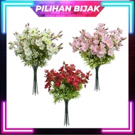 5 Heads Mercury Flower Artificial Flower Bunga Hiasan Wedding Decoration Periwinkle Flower - AF1882