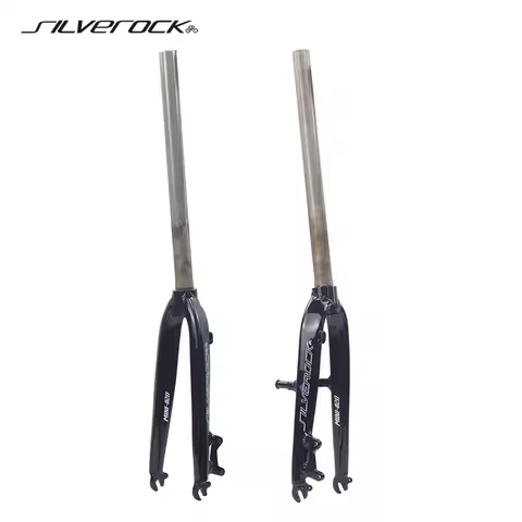 SILVEROCK 02D Alloy Fork 20" 406 451 Disc Rim Brake for Mini velo BMX Bike Rigid Forks 1 1/8" 28.6mm