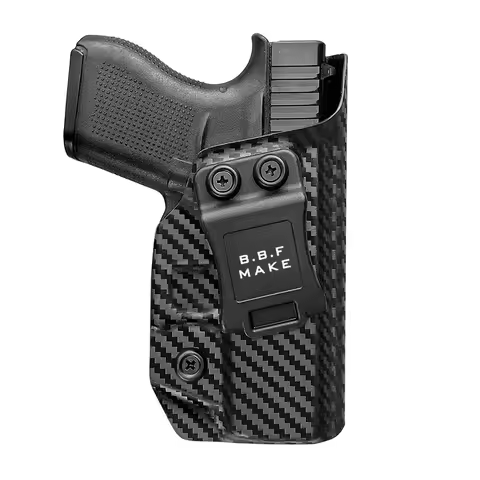 BBF Make Glock 43 Holster, Glock 43x Holster, Carbon Fiber Kydex Holster IWB For: Glock 43 / Glock 4
