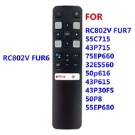 RC802V FUR6 New USed for LG  Assistant Voice Remote Control For TCL TV 55C715 43P715 55EP680 50P8 50