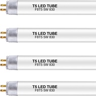 Mentol Gantian LED F8T5/WW 12 Inci, Putih Hangat 3000K, LED T5 5 Watt Gantikan Mentol Pendarfluor de