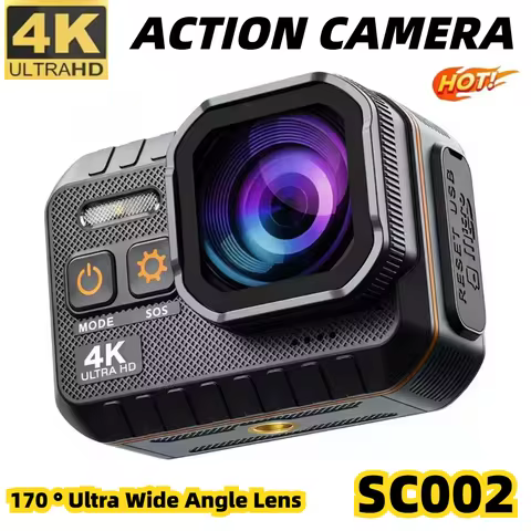 SC002 Action Camera 4K With Remote Control Screen Waterproof Sport Camera drive recorder Sports Came