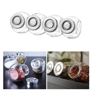 Contents 4 PCS Kitchen Spice Jars 150ml Glass Bottle Spice Jar ikeasli