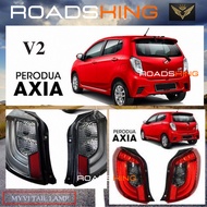 NEW VISION PERODUA AXIA  SE G ADVAN STYLE SPEC TAIL LAMP LIGHT BAR RUNNING LED RED ALBINO SMOKE SPEC