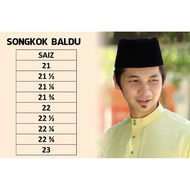 songkok baldu hitam dewasa