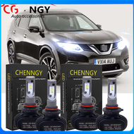 สำหรับ Nissan X-Trail / X Trail (T32) (ปี 2013-2018) ไฟหน้าไฟ LED LED High Low Beam 12-24V 6000K Whi