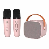 Mini Portable Karaoke Bluetooth Speaker With Dual Microphone Audio