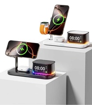 🍎C09 PLUS 5合1 音響無線充｜送免費順豐智能櫃 順豐站｜送免費鋼化膜數據線｜25W快充｜藍牙喇叭＋時鐘＋鬧鐘｜支援 iPhone 17 任何手機型號適用 iPhone 17pro iPhon