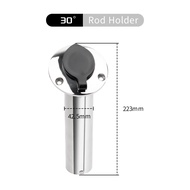 Stainless Steel Boat Fishing Rod Holder Round 15/30/90 Degree with PVC cover Marine Accessories Rod 