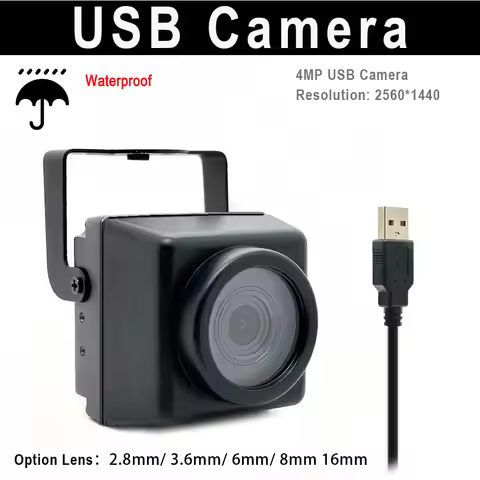 Waterproof 4MP Mini USB Camera 2560*1440 Resolution With 2.8mm/3.6mm/6mm/8mm/16mm fixed Lens For Liv