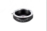 中一光學Lens Turbo II 0.72x 減焦接環 Olympus / Panasonic M4/3 OM-D相機適用 鏡頭  EF NIK F