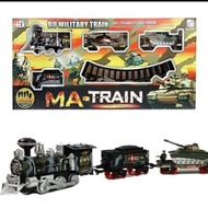 Army MILITARY TRAIN TOY - SOUND SMOKE OUT TRAIN