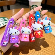Kimono Hello Kitty Keychain Bestie Matching Car Backpack Pendant Cute Mini Key Ring Gift