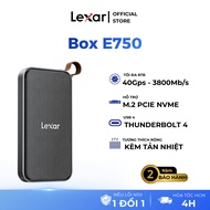 Lexar E750 SSD Box supports USB 4 M.2 Nvme Security, Speed 3800Mb/s,