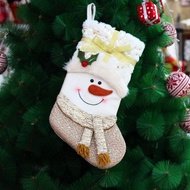 LACYES Christmas Socks, Exquisite Hanging Christmas Candy Bag, Home Decoration Reusable Thickened La