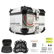 Aluminum Motorcycle Top Box 65L Universal Moto Top Case 55L 45L 36L Motorcycle Rear Luggage Tail Box