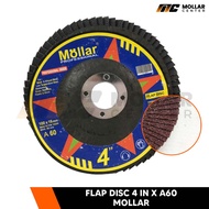 Flap Disc MOLLAR 40 60 80 100 120 150 180 220 240 - Stacked Sandpaper 100x16mm Grinding Sandpaper Fl