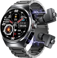 Ethelred Smart Watch, Bluetooth Call Watches for Men 1.53" Steel Material Ultra-Thin Body 9D Sound E