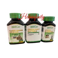 WellCare CoQ10 100mg with Vitamin B12 Vitamin B6 Caps 60s / WellCare Vitamin B Complex Tabs 30s / We