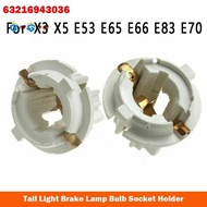 5PCS Car Rear Tail Light Brake Lamp Holder P21W Bulb Socket Holder 63216943036 for-BMW X3 X5 E53 E65 E66 E83 E70