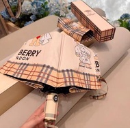 BURBERRY（巴寶莉）晴雨兩用傘巴寶利防紫外線防曬遮太陽禮品兩傘三折自動折晉傘