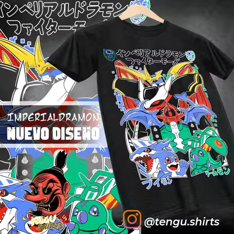 Veemon Shirt Digimon Anime T-Shirt ExVeemon Paildramon