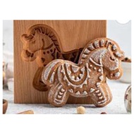 Wooden Cookie Mold Embossed Mold 3D Carved Wooden Animal Cookie Mold