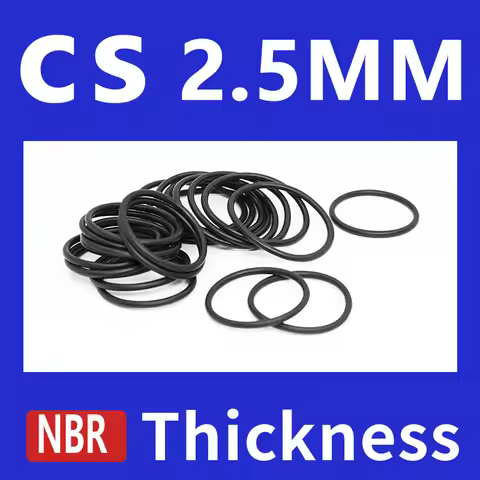 Thickness CS2.5mm Black NBR Nitrile Rubber O-rings Seals Gasket Washer temperature resistant wear-re