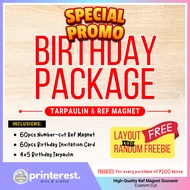 PRINTEREST Number Cut Ref Magnet & Tarpaulin Sulit Birthday Package - Souvenirs & Giveaways