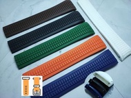 21/22mm PP 1/1 代用膠帶 (合用 PP Patek Philippe Aquanaut 5167 5168) *錶耳帶針*