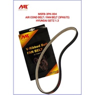 MEAUSU FAN BELT MSFB-3PK-004 3PK675 Model: HYUNDAI GETZ 1.3