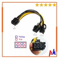8 Pin to 2 x 8 Pin (6+2) Cable