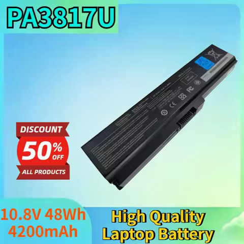PA3817U 10.8V 48Wh 4200mAh Battery for Toshiba C600 C650 C660D PA3817U-1BRS PA3818U-1BRS L655 L750 H