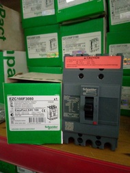 Breaker MCCB Schneider 80A EZC100F3080 3P 80A