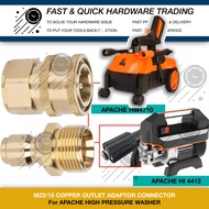 M22/15 SCREW HOSE Quick Connect APACHE HM4709 HI4412 PRESSURE WASHER WATERJET HM4613 HM5214 HM3709 H