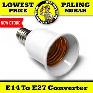 E14 to E27 Light Bulb Base Converter Adaptor E14 Male E27 Female LED Fluorescent Base Converter