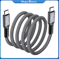 MegaChoice【100%Original】Usb 4.0 Data Cable Compatible For Thunderbolt 4 Type C Double-headed 8k Cable 40gbps Pd 240w Fast Charging Cable