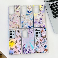 Butterfly Phone Case For  Samsung S24Ultra S22Ultra S23Plus S23Ultra S24 A15 A54 A34 Cases with Ring